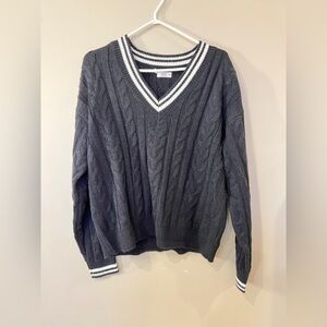 Ardene V-Neck Dark Gray Sweater